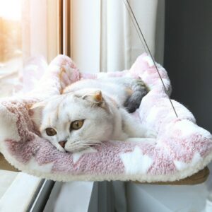 Alternative view of Pet Cat Hammock Suction Cup Sun Hanging Nest Window Glass Swing Balcony Cat Supplies