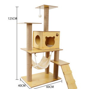 Alternative view of Cat Crawl Nest Scratching Board Tree Supplies Pet Toy Space Capsule