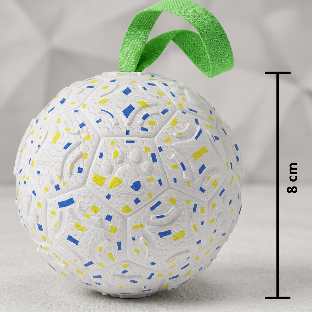 Indestructible Squeaky Dog Ball – Bite-Resistant Interactive Tug & Fetch Toy - Image 6