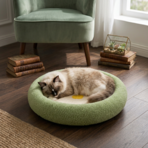 Flower Cat Scratcher Bed – Cozy 2-in-1 Scratching Lounge