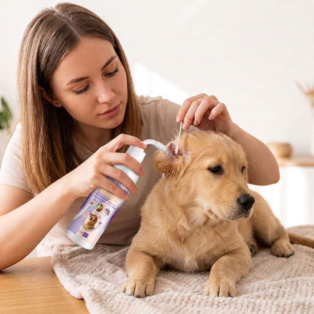 Gentle Pet Ear Cleaner – Odour-Free Formula for Dogs & Cats