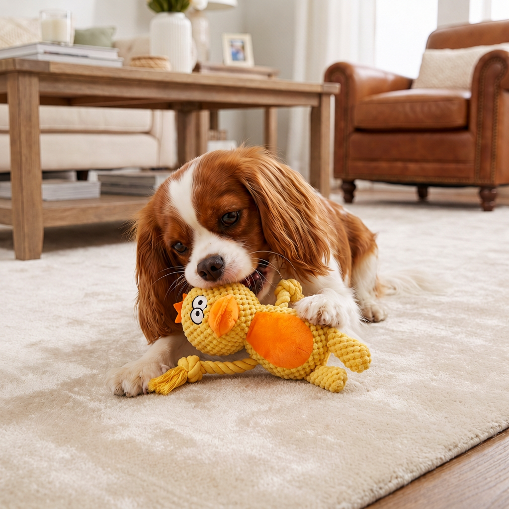 Cotton Rope Plush Dental Squeaky Dog Toy