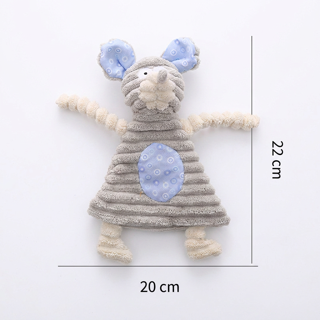 Durable Stuffing-Free Crinkle Squeaky Dog Toy - Image 6