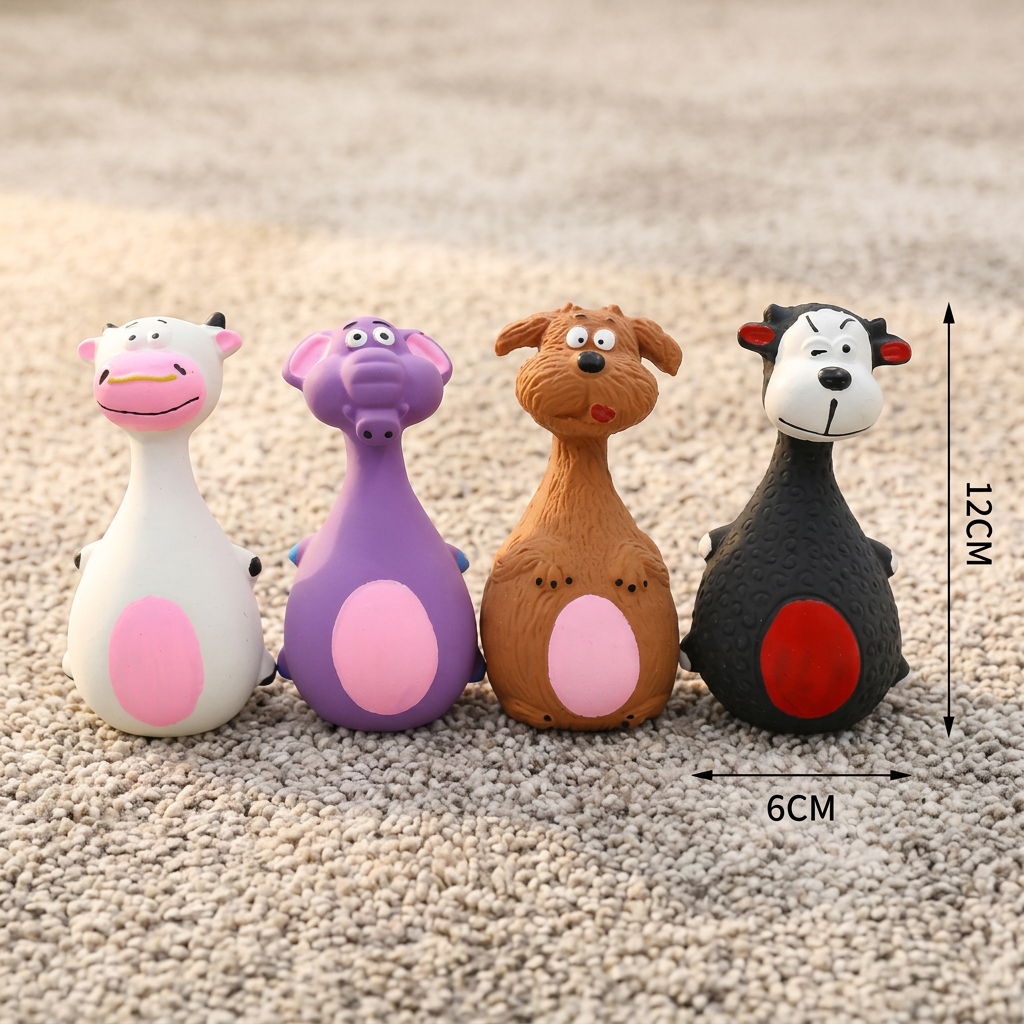 Durable Eco-Friendly Latex Squeaky Dental Dog Toy - Image 6
