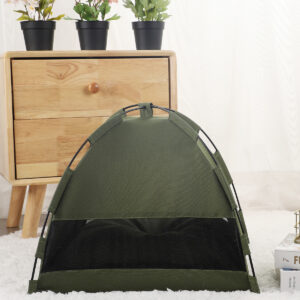 Alternative view of Cat Tent Cooling Mat  Dog House Pet Sofa Camping Dog Bed With Cushion For Dog Kennel Indoor Cat Nest Cat Bed Pets Products