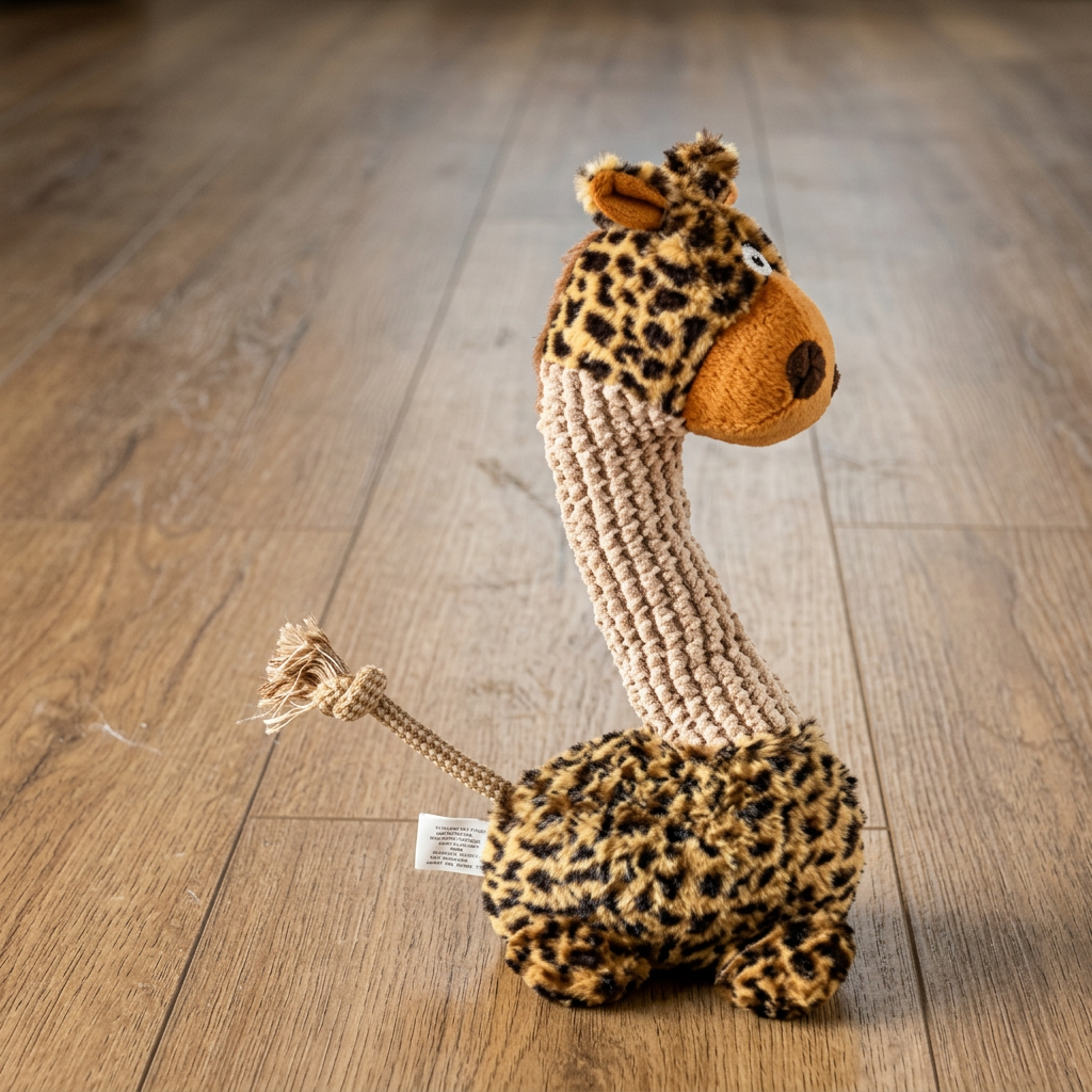 Durable Cotton Rope Teeth Cleaning Plush Dog Toy with Squeaker - Image 7