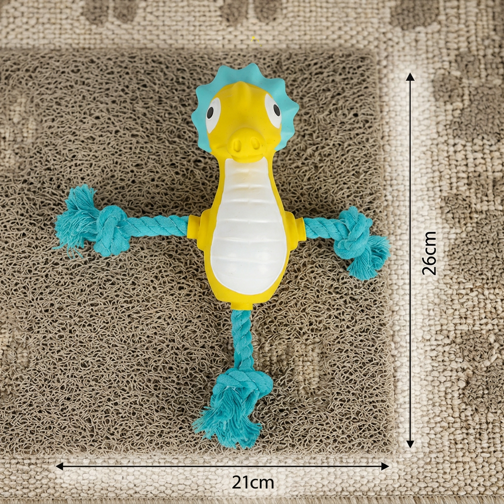 Durable Floating Dental Latex & Rope Dog Toy - Image 6