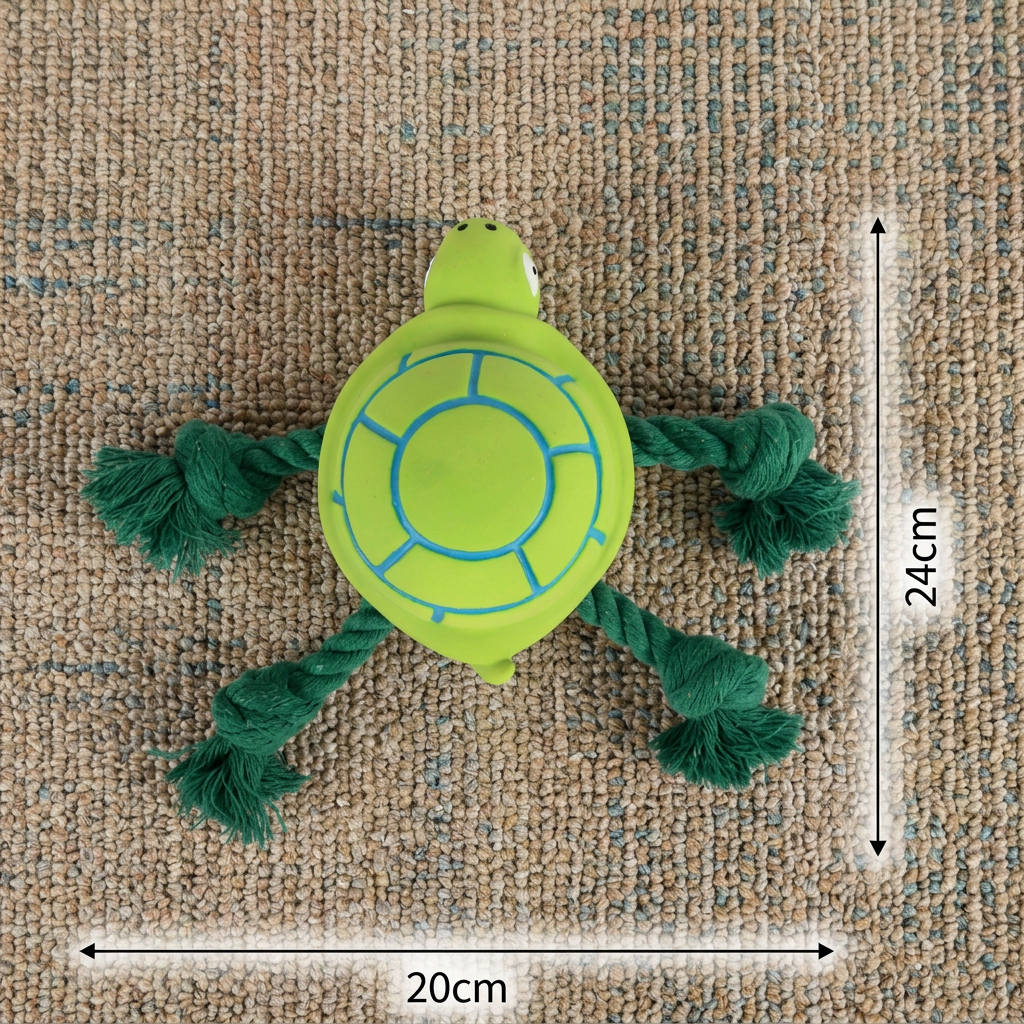 Durable Floating Dental Latex & Rope Dog Toy - Image 7