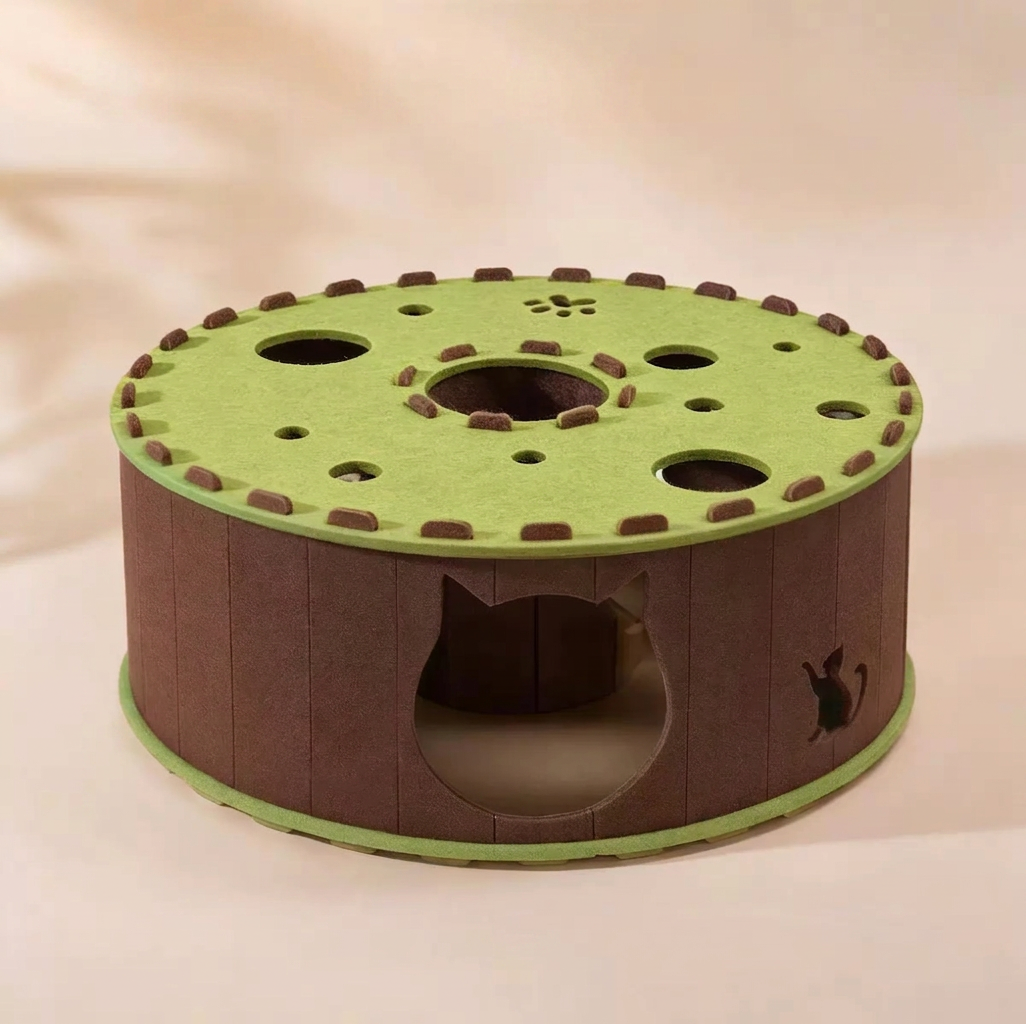 4-in-1 Foldable Cat Tunnel House – Hideaway, Scratcher & Play Bed - Image 6